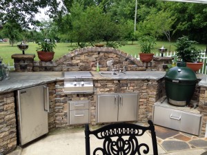 Green Egg Outdoor Kitchen