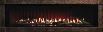 Boulevard Fireplace With Forged Iron Trim