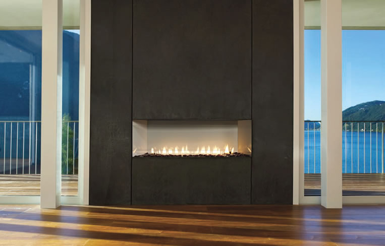 Boulevard 36 Inch Vent Free Linear Fireplace - Click Image to Close