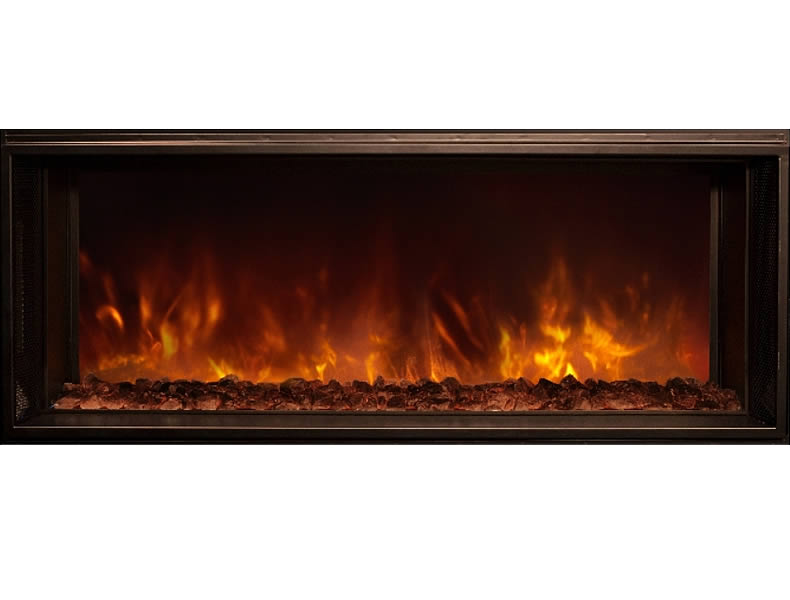 This 60 wide Modern Flames FullView Landscape style electric fireplace is unrivaled by the competition with full LED lighting and modern controls.