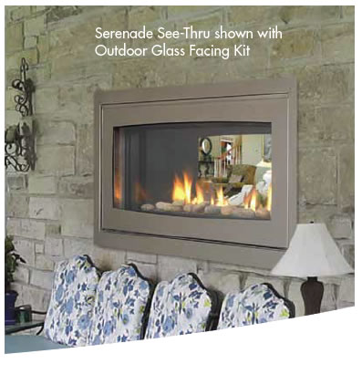 Echelon II 36" Wide View Fireplace by Majestic - Click Image to Close