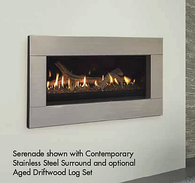 Echelon II 36" Wide View Fireplace by Majestic - Click Image to Close