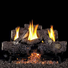 Charred Trail Oak Log Sets