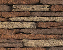 Breckenridge Stacked Limestone Brick Liner