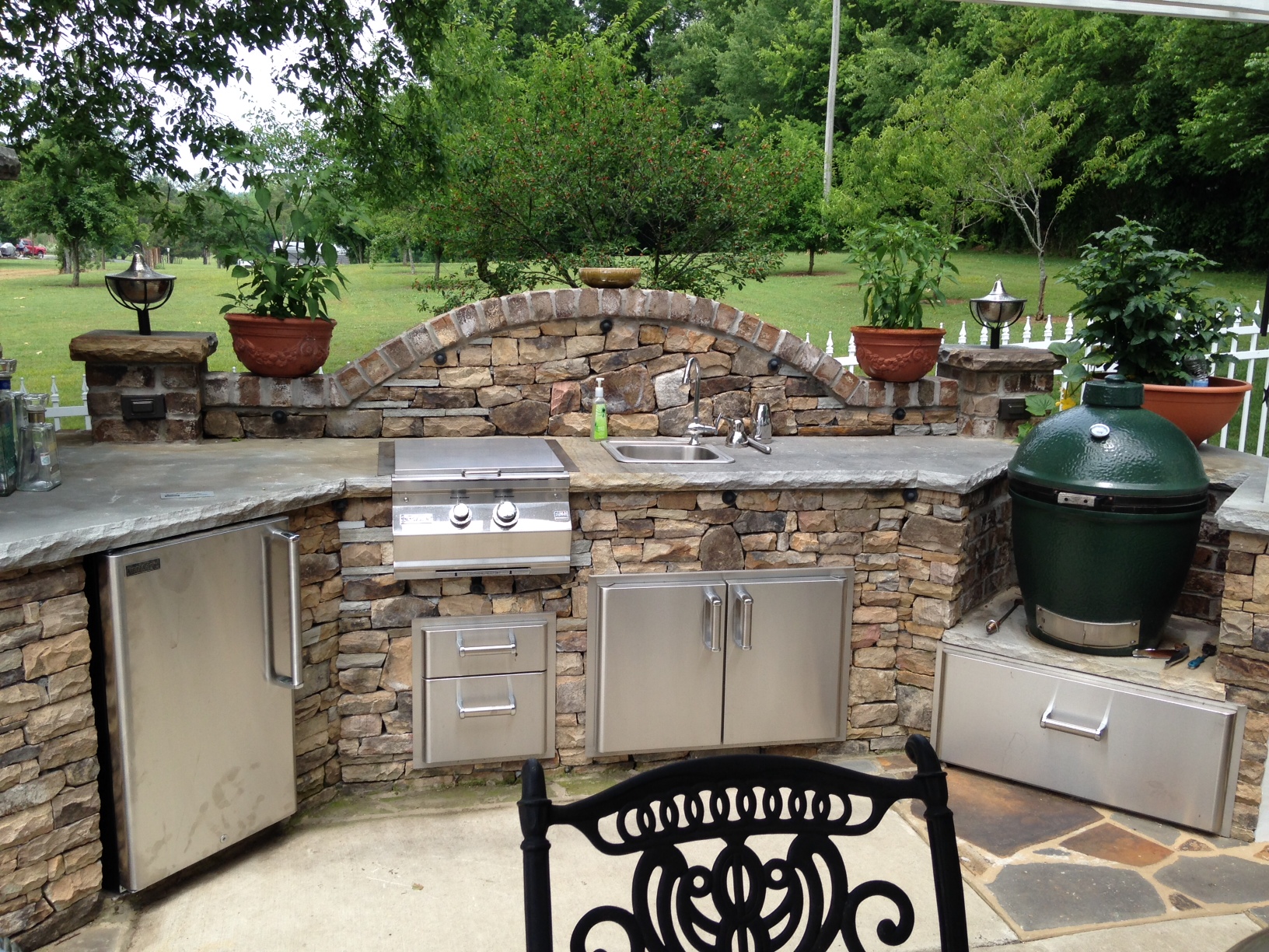 Big Green Egg Outdoor Kitchen Fines Gas Blog