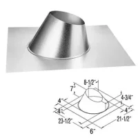 (image for) Standard Roof Flashing For 5" X 8" Direct Vent Pipe