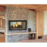 (image for) Designer See-Thru Wood Burning Fireplace by Majestic