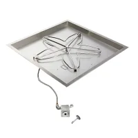 (image for) Square Match Lit Gas Fire Pit Kits
