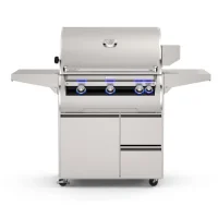 (image for) Fire Magic E660 Echelon Portable Grill With Rotisserie & Analog Thermometer