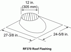 (image for) 6/12 Roof Flashing For SL3 Series Vent Pipe