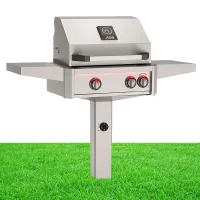 (image for) American Outdoor Grill In-Ground With Rotisserie & Lights
