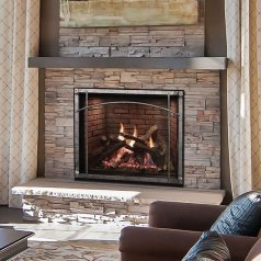 (image for) Rushmore 40 Inch TruFlame Direct Vent Fireplace