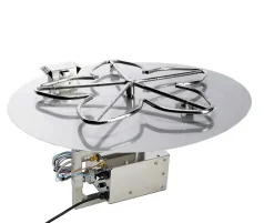 (image for) 30 Inch Round Gas Fire Pit with Electronic Ignition 200,000 BTU