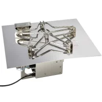 (image for) 18 Inch Square Gas Fire Pit Kit with Electronic Ignition 65,000 BTU
