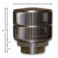 (image for) Chimney Cap For 12DM Series Vent Pipe