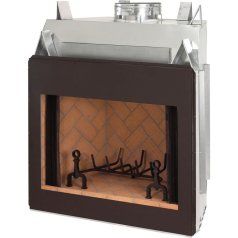 (image for) 36 Inch Real Masonry Wood Burning Fireplace