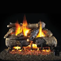 (image for) Real Fyre 18 Inch Charred American Oak Vented Log Set