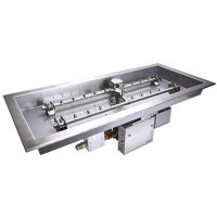 (image for) Electronic Ignition Rectangle Gas Fire Pit Kits