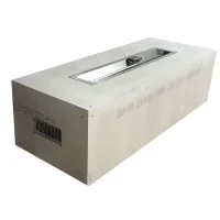 (image for) 60 Inch Rectangular Pre-Fab Gas Fire Pit W/ Enclosure