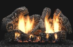 (image for) Empire Super Charred Oak 30" Electronic Ignition Vent Free Gas Logs