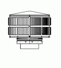Round Chimney Cap For SL3 Series Vent Pipe