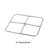(image for) Square Gas Fire Pit Burners