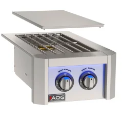 American Outdoor Grill Built-In Double Side Burner With Lights (image for) American Outdoor Grill Built-In Double Side Burner With Lights