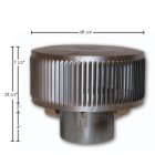 Chimney Cap For 8DM Series Vent Pipe