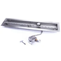 (image for) 24 Inch Linear Match Lit Fire Pit Kit