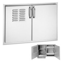 (image for) Fire Magic Select 21" X 30" Double Door With Drawers & Trash Tray