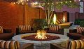 42 Inch Round Gas Fire Pit with Electronic Ignition 400,000 BTU