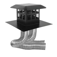 (image for) Direct Vent Insert Vent Kit With Square Termination