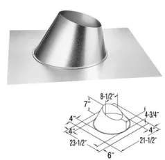 (image for) Standard Roof Flashing For 5" X 8" Direct Vent Pipe