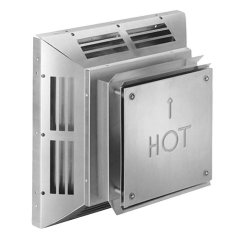 (image for) Rear Vent Horizontal Termination Cap For 5" X 8" Direct Vent Pipe