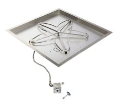 (image for) Square Match Lit Gas Fire Pit Kits