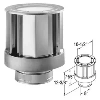 (image for) High Wind Vertical Cap For 5" X 8" Direct Vent Pipe