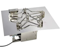 (image for) 30 Inch Square Gas Fire Pit Kit with Electronic Ignition 200,000 BTU