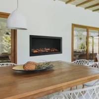 (image for) SimpliFire 43-Inch Forum Outdoor Electric Fireplace