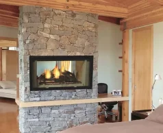 (image for) Designer See-Thru Wood Burning Fireplace by Majestic