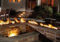 96" Trough Style Linear Fire Pit With Electronic Ignition