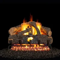 (image for) Real Fyre 18 Inch Charred Evergreen Oak Log Set