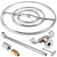 (image for) 30 Inch Stainless Steel Gas Fire Pit Ring Kit