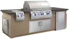 (image for) Fire Magic Echelon Outdoor Kitchen Island Package With Refrigerator