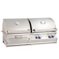 (image for) Fire Magic Aurora Dual Fuel Built-In Charcoal & Gas Grill Combo
