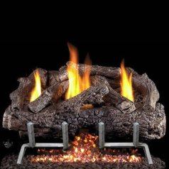 (image for) 24 Inch Vent Free Charred Frontier Oak Outdoor Gas Log Set