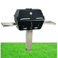 (image for) Broilmaster In Ground Post Mount Charcoal Grill