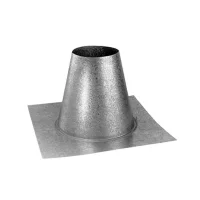 (image for) Flat Roof Flashing For 4" X 6-5/8" Direct Vent Pipe