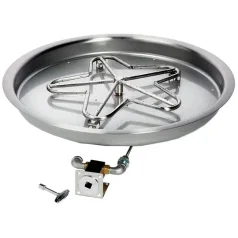 (image for) Round Match Lit Gas Fire Pit Kits