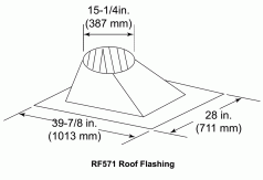(image for) Steep Pitch Roof Flange For SL11 Series Vent Pipe