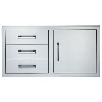 (image for) Broilmaster Single Access Door With Triple Drawers